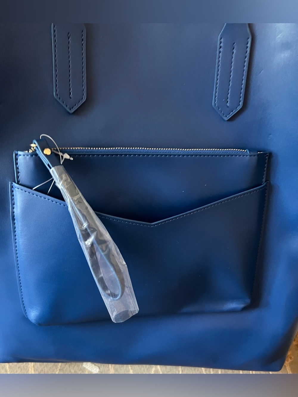 CWH Blue Women's Tote Bag - Spacious Everyday Shoulder Bag - Picture 4 of 14